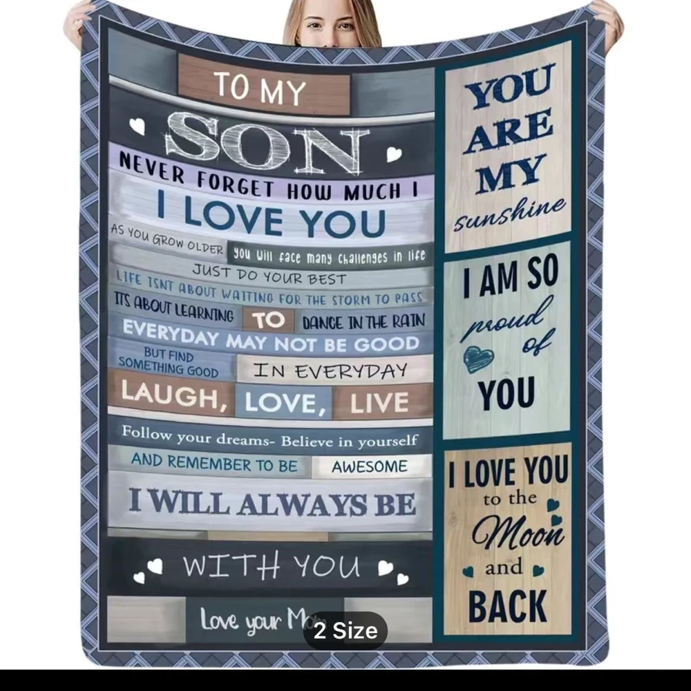 🌲🎄♥️❤️Perfect Christmas present for your son New blanket for your son